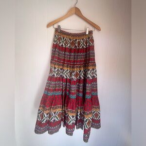 Vintage Tiered Handmade Skirt